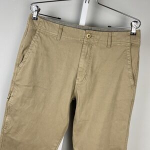 Carbon 2 Cobalt Better Bet Bedford Pants Mens 33 Tan Beige Chino Straight‎ Leg